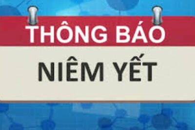Thông báo niêm yết công khai hồ sơ xin cấp Giấy CNQSD đất, quyền sở hữu tài sản gắn liền với đất đối với hộ dân đăng ký
