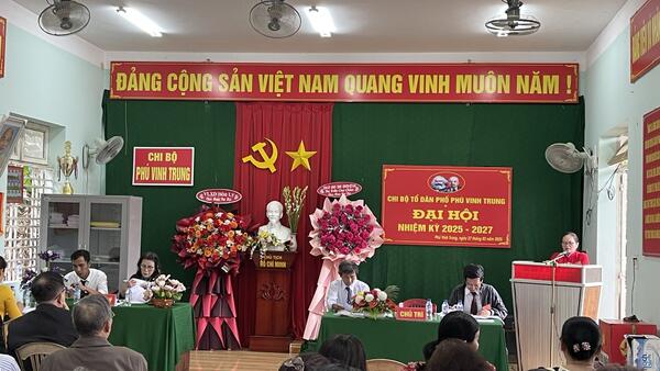 Đại hội Chi bộ Tổ dân phố Phú Vinh Trung nhiệm kỳ 2025-2027